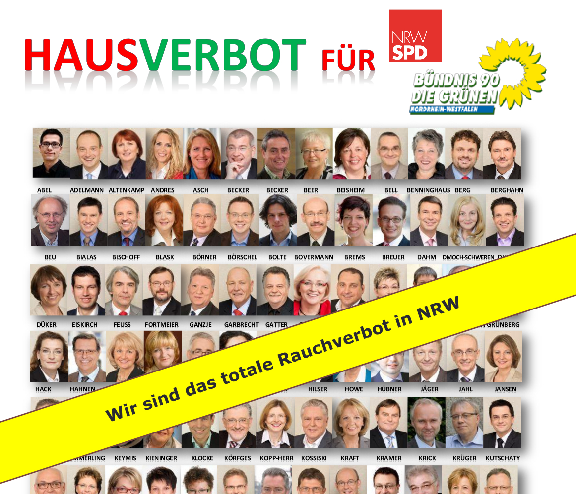 Rauchverbotspolitiker aussperren!